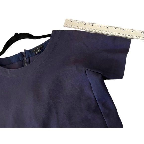 Theory Womens Mishea Dress Cap Sleeve Stretch M - Picture 9 of 9